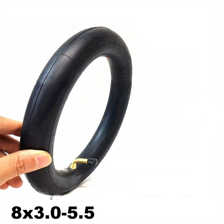 8×3.0–5.5 inner tube with a 90‑degree angled valve