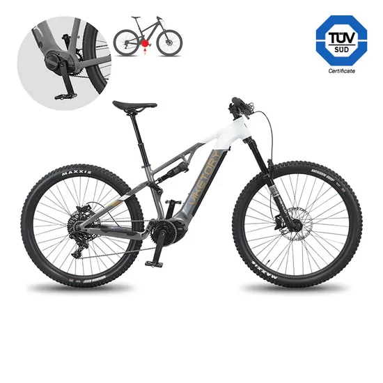 TERRAM ebike MTB baltas/pilkas